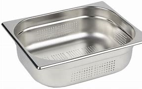 1/2 Half Size Perforated Stainless Steel Gastronorm Container (100mm) - 5717